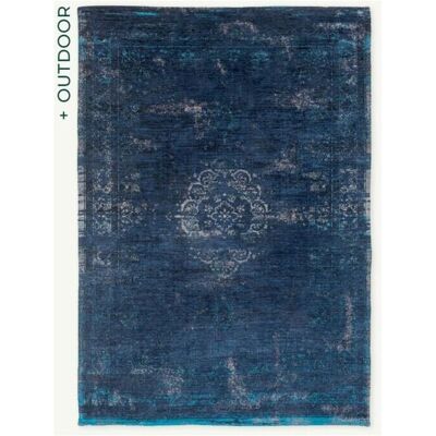 Alfombra de Lujo Azul Nocturna de De Poortere - Patrón floral vintage - Hecha a mano - Antideslizante Alfombra de Lujo Azul Nocturna de De Poortere - Patrón floral vintage - Hecha a mano - Antideslizante