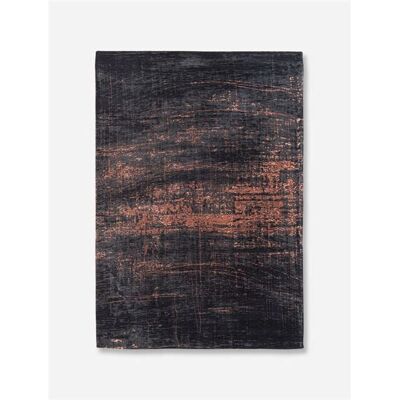 Louis de Poortere Mad Men Griff Kollektion Teppich - 140x200 cm - Schwarz/Orange Louis de Poortere Mad Men Griff Kollektion Teppich - 140x200 cm - Schwarz/Orange