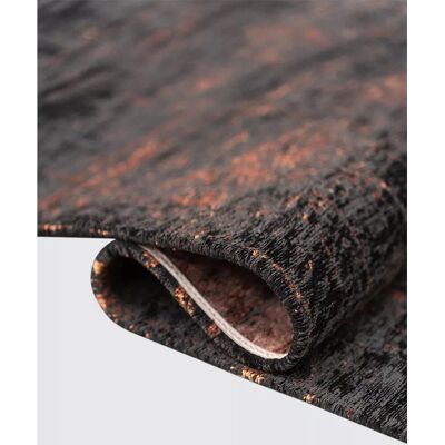 Tappeto Louis de Poortere Mad Men Griff Soho Rame - Nero/Arancione 170x240cm Tappeto Louis de Poortere Mad Men Griff Soho Rame - Nero/Arancione 170x240cm