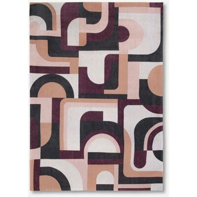 Tappeto geometrico rosa Louis De Poortere - Modulo 9209 Tappeto geometrico rosa Louis De Poortere - Modulo 9209