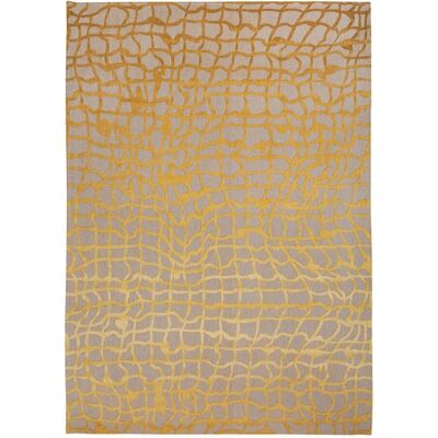Alfombra Louis de Poortere Dedalo Amarillo/Gris - Patrón laberinto - 140x200cm Alfombra Louis de Poortere Dedalo Amarillo/Gris - Patrón laberinto - 140x200cm
