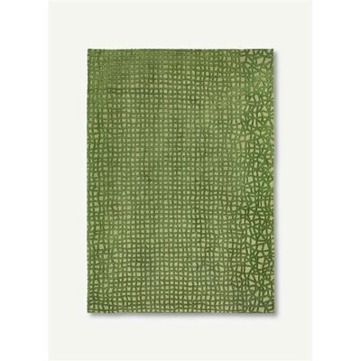 Tappeto Verde Trammel di Louis De Poortere - Design Strutturato - Finitura a Mano - Antiscivolo - 80x150cm Tappeto Verde Trammel di Louis De Poortere - Design Strutturato - Finitura a Mano - Antiscivolo - 80x150cm