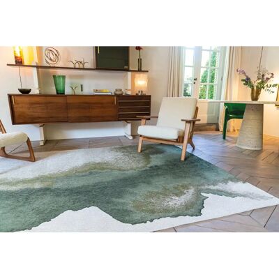 Louis de Poortere Meditation Lagoon Palm Green Rug - Green/White - 280x390 cm Louis de Poortere Meditation Lagoon Palm Green Rug - Green/White - 280x390 cm