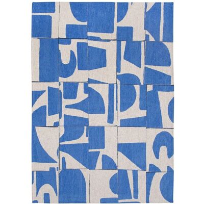 Tapis Louis De Poortere Craft Papercut Campanula - Bleu 140x200cm - Publicité Tapis Louis De Poortere Craft Papercut Campanula - Bleu 140x200cm - Publicité