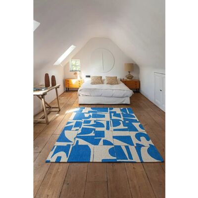 Tapis Louis De Poortere Campanula - Bleu, Ivoire - 200x280cm - Publicité Tapis Louis De Poortere Campanula - Bleu, Ivoire - 200x280cm - Publicité