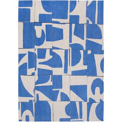 Tapis Louis De Poortere Craft Papercut Campanula - Bleu/ Ivoire - 280 x 390 cm - Publicité Tapis Louis De Poortere Craft Papercut Campanula - Bleu/ Ivoire - 280 x 390 cm - Publicité