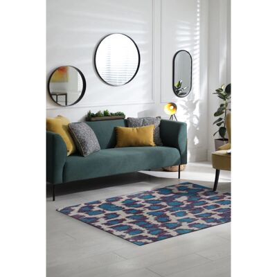 Tapis Bleu Duck Beneffito - 170x240cm - Élégant, Écologique - Publicité Tapis Bleu Duck Beneffito - 170x240cm - Élégant, Écologique - Publicité