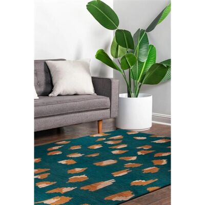 Collection Beneffito Tempête Bleue - Tapis recyclable écologique - 80x150cm - Publicité Collection Beneffito Tempête Bleue - Tapis recyclable écologique - 80x150cm - Publicité