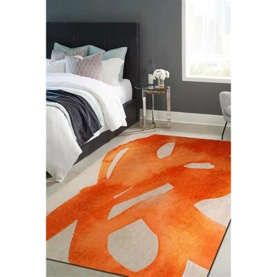 Tapis Moderne Orange NOVATREND - Tapis - Publicité Tapis Moderne Orange NOVATREND - Tapis - Publicité