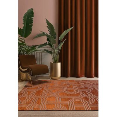 Belgische Beneffito Rot-Pfeffer Teppich - Modernes Interieur - 170x240cm Belgische Beneffito Rot-Pfeffer Teppich - Modernes Interieur - 170x240cm