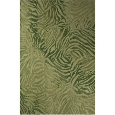 Tapis Vert Imperial Jade Beneffito - Collection Zebra - 240x340cm - Publicité Tapis Vert Imperial Jade Beneffito - Collection Zebra - 240x340cm - Publicité