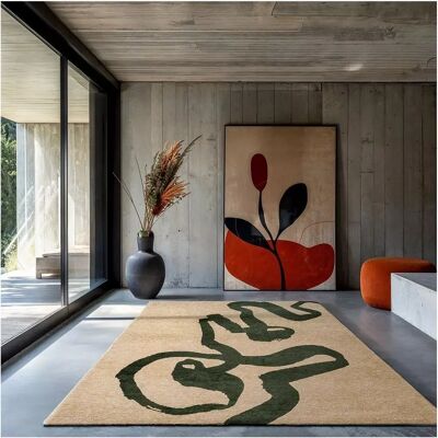 Louis de Poortere Craft Ribbon Garden Spirit 9848 rug - Green, Beige - Rugs Louis de Poortere Craft Ribbon Garden Spirit 9848 rug - Green, Beige - Rugs