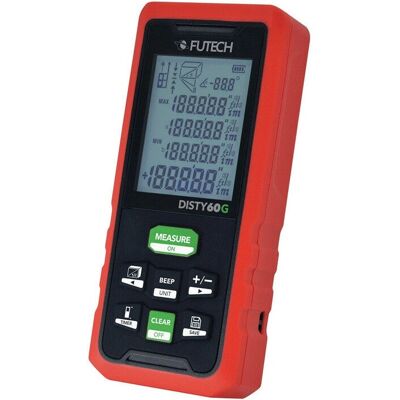 FUTECH Disty 60G Medidor láser - Verde - hasta 60m FUTECH Disty 60G Medidor láser - Verde - hasta 60m