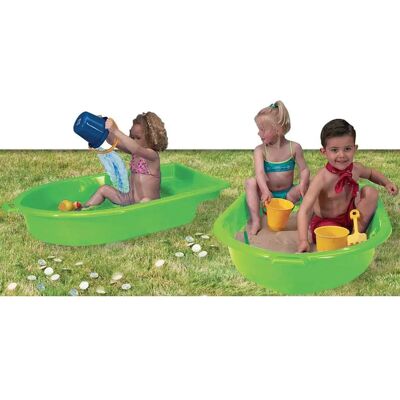 Paradiso Toys Sandkasten mit Deckel Boot - 118x79x22cm - Grün Paradiso Toys Sandkasten mit Deckel Boot - 118x79x22cm - Grün
