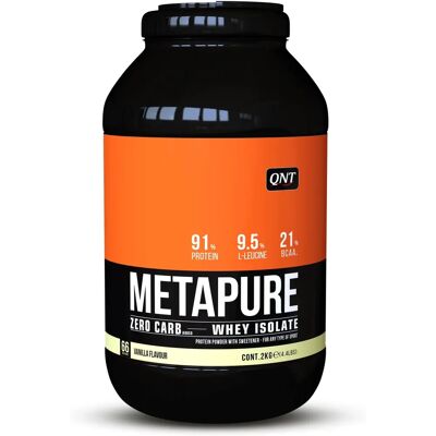 QNT Metapure Zero Carb Vanilla Whey Protein Isolate 2kg - Product Type: Whey Protein Isolate QNT Metapure Zero Carb Vanilla Whey Protein Isolate 2kg - Product Type: Whey Protein Isolate