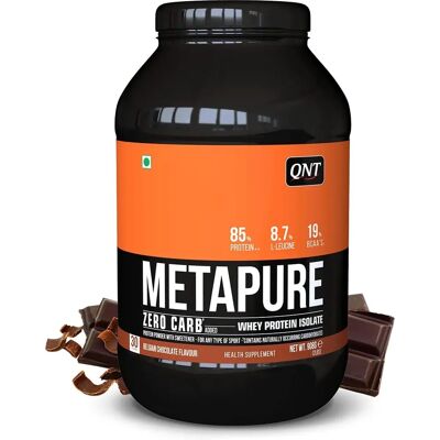 QNT Metapure Zero Carb Protéine de Lactosérum Sans Graisse - Poudre Musculaire - 908g - Publicité QNT Metapure Zero Carb Protéine de Lactosérum Sans Graisse - Poudre Musculaire - 908g - Publicité