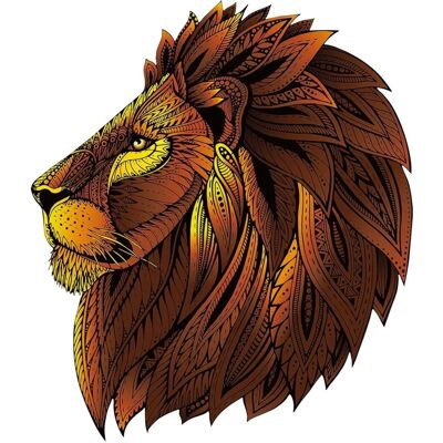 Puzzle en bois arc-en-ciel Lion 121 pcs - Educatif Animal Puzzle - Publicité Puzzle en bois arc-en-ciel Lion 121 pcs - Educatif Animal Puzzle - Publicité