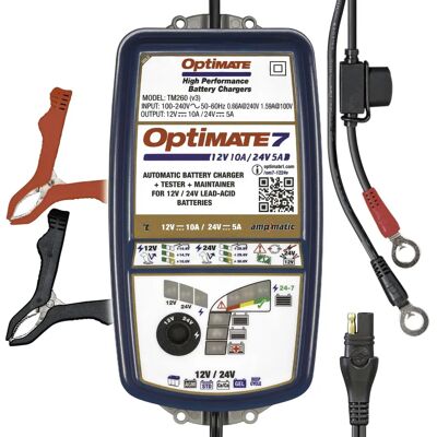 Optimate TM260 12V/24V Akkumulátor töltő - 8 lépés Optimate TM260 12V/24V Akkumulátor töltő - 8 lépés