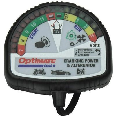 Optimate TS-120N Battery Tester - Motorcycle 12V Optimate TS-120N Battery Tester - Motorcycle 12V