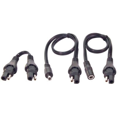 Optimate Adapter Set - SAE naar DC 2,5mm - 3 stuks, 10A max Optimate Adapter Set - SAE naar DC 2,5mm - 3 stuks, 10A max