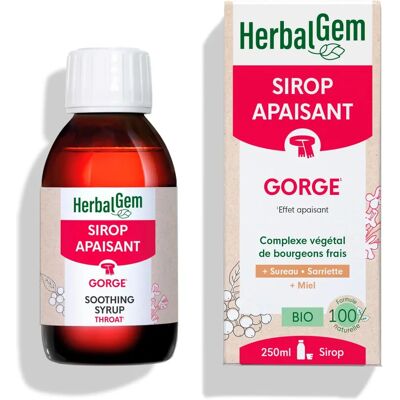 Sirop de Sureau et Thym HerbalGem - 250ml - Soulagement respiratoire Sirop de Sureau et Thym HerbalGem - 250ml - Soulagement respiratoire