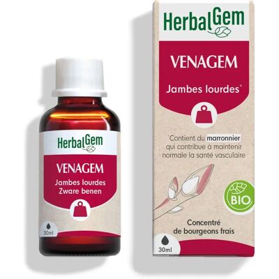 Herbalgem Venagem Bio Zware Benen 30ml - Ondersteuning Circulatie Herbalgem Venagem Bio Zware Benen 30ml - Ondersteuning Circulatie