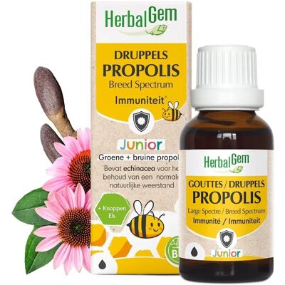 Herbalgem Propolis Junior Bio Pastilles pour la Gorge - Soutien Immunitaire - Publicité Herbalgem Propolis Junior Bio Pastilles pour la Gorge - Soutien Immunitaire - Publicité
