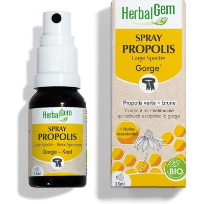 Herbalgem Spray Propolis Spectre Large - Spray de Propolis - Publicité Herbalgem Spray Propolis Spectre Large - Spray de Propolis - Publicité