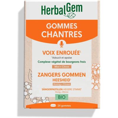 Herbalgem Pastilles Vocales Bio - Soins de la Voix - 24 pcs Herbalgem Pastilles Vocales Bio - Soins de la Voix - 24 pcs