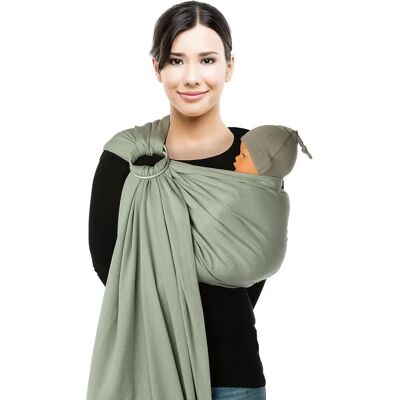 Babylonia Porte-bébé Bärsele - Modèle Bb-Sling - Coton Biologique - Gris Violet - Publicité Babylonia Porte-bébé Bärsele - Modèle Bb-Sling - Coton Biologique - Gris Violet - Publicité