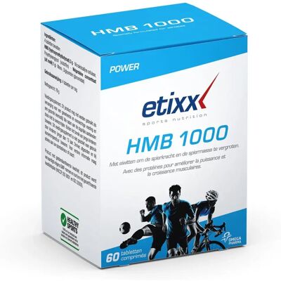 Etixx Hmb 1000 - Apoyo crecimiento muscular - 60 Comprimidos Etixx Hmb 1000 - Apoyo crecimiento muscular - 60 Comprimidos