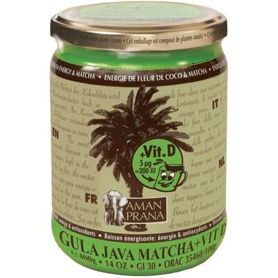 Amanprana Gula Java Matcha + Vit D - Polvo Amanprana Gula Java Matcha + Vit D - Polvo