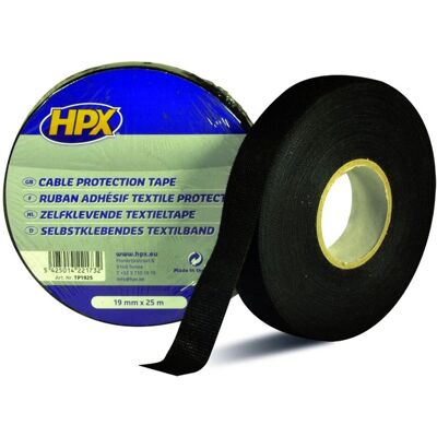 HPX - TP1925 - Negro - 19mm - Adhesive Textile Tape HPX - TP1925 - Negro - 19mm - Adhesive Textile Tape