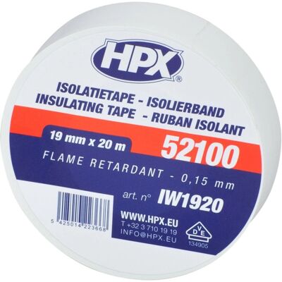 Taśma Izolacyjna HPX Biała 19mm x 20m - Izolacja Taśma Izolacyjna HPX Biała 19mm x 20m - Izolacja
