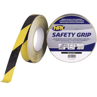 HPX Veiligheid Grip Antislip Tape - 25mm x 18m - Antislip Tape HPX Veiligheid Grip Antislip Tape - 25mm x 18m - Antislip Tape