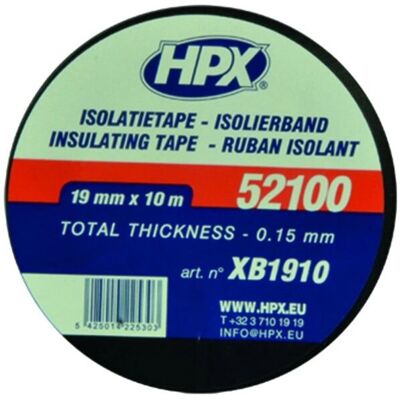 Presto isoleringstejp - Svart - 10m - PVC Presto isoleringstejp - Svart - 10m - PVC
