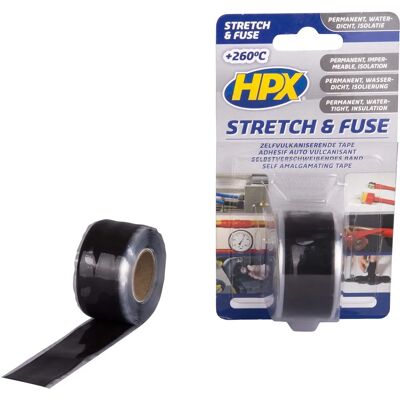 HPX Self-amalgamating Insulating Tape - Black 25mm x 3m HPX Self-amalgamating Insulating Tape - Black 25mm x 3m