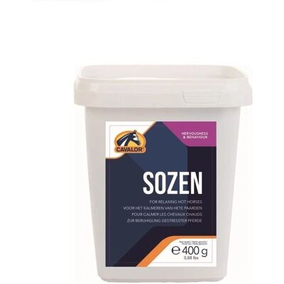 Cavalor Sozen - Ziołowy środek uspokajający dla nerwowych koni - Pojemnik 400g Cavalor Sozen - Ziołowy środek uspokajający dla nerwowych koni - Pojemnik 400g