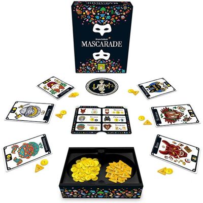 Asmodee Mascarade Jeu de Cartes - Version Italienne Asmodee Mascarade Jeu de Cartes - Version Italienne