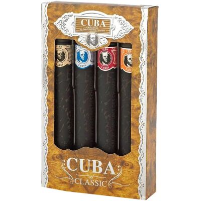 Fragluxe Cuba Gold Geschenkset - 4 Sprays, Blumen & Oriental, Männlich Fragluxe Cuba Gold Geschenkset - 4 Sprays, Blumen & Oriental, Männlich