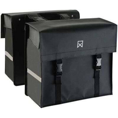 Willex Sacoches Étanches pour Vélo - 40L Noir Mat - Publicité Willex Sacoches Étanches pour Vélo - 40L Noir Mat - Publicité