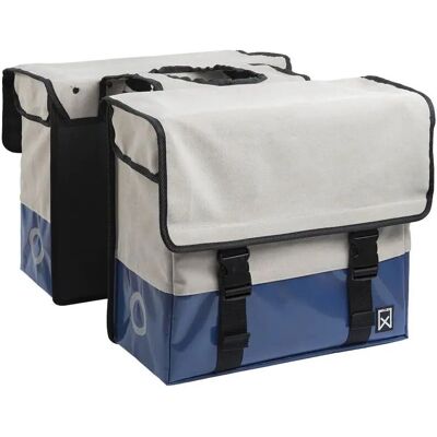 Willex - Dubbele Canvas Tas Plus 30L - Blau - Fahrradtasche Willex - Dubbele Canvas Tas Plus 30L - Blau - Fahrradtasche