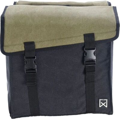 Willex - Canvas Tas 101 - Vert/Noir - 30L - Pannier bag - Publicité Willex - Canvas Tas 101 - Vert/Noir - 30L - Pannier bag - Publicité