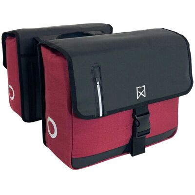 Willex Sacoches de vélo Rouge Noir - Bike Panniers - Publicité Willex Sacoches de vélo Rouge Noir - Bike Panniers - Publicité