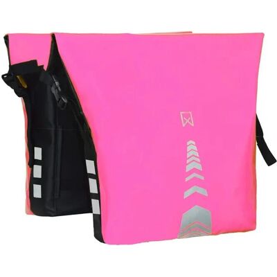 Willex Bolsa doble deportiva para bicicleta - 34L Rosa Willex Bolsa doble deportiva para bicicleta - 34L Rosa