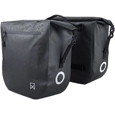 Willex - Dubbele - 46L - Vert - Bicycle pannier - Publicité Willex - Dubbele - 46L - Vert - Bicycle pannier - Publicité