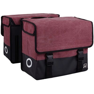 Willex - Canvas Tas Plus - Paars-Rood - Fietstas Willex - Canvas Tas Plus - Paars-Rood - Fietstas