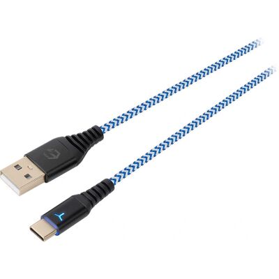 EgoGear Kabel SCH10 Weiß/Blau Typ-C 3m geflochten für PS5 EgoGear Kabel SCH10 Weiß/Blau Typ-C 3m geflochten für PS5