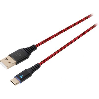 Câble de Charge EgoGear SCH10 Rouge/Noir 3m USB C - USB A vers C pour Switch, PS5, Xbox Câble de Charge EgoGear SCH10 Rouge/Noir 3m USB C - USB A vers C pour Switch, PS5, Xbox