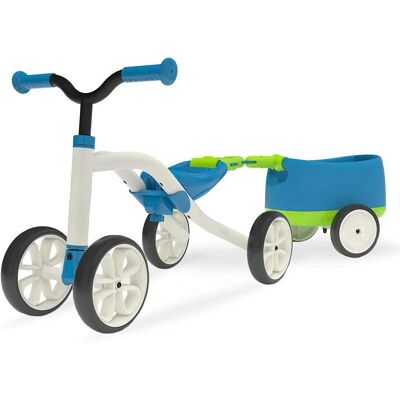 Chillafish Quadie+Trailie - Blauw/wit - Loopauto Chillafish Quadie+Trailie - Blauw/wit - Loopauto